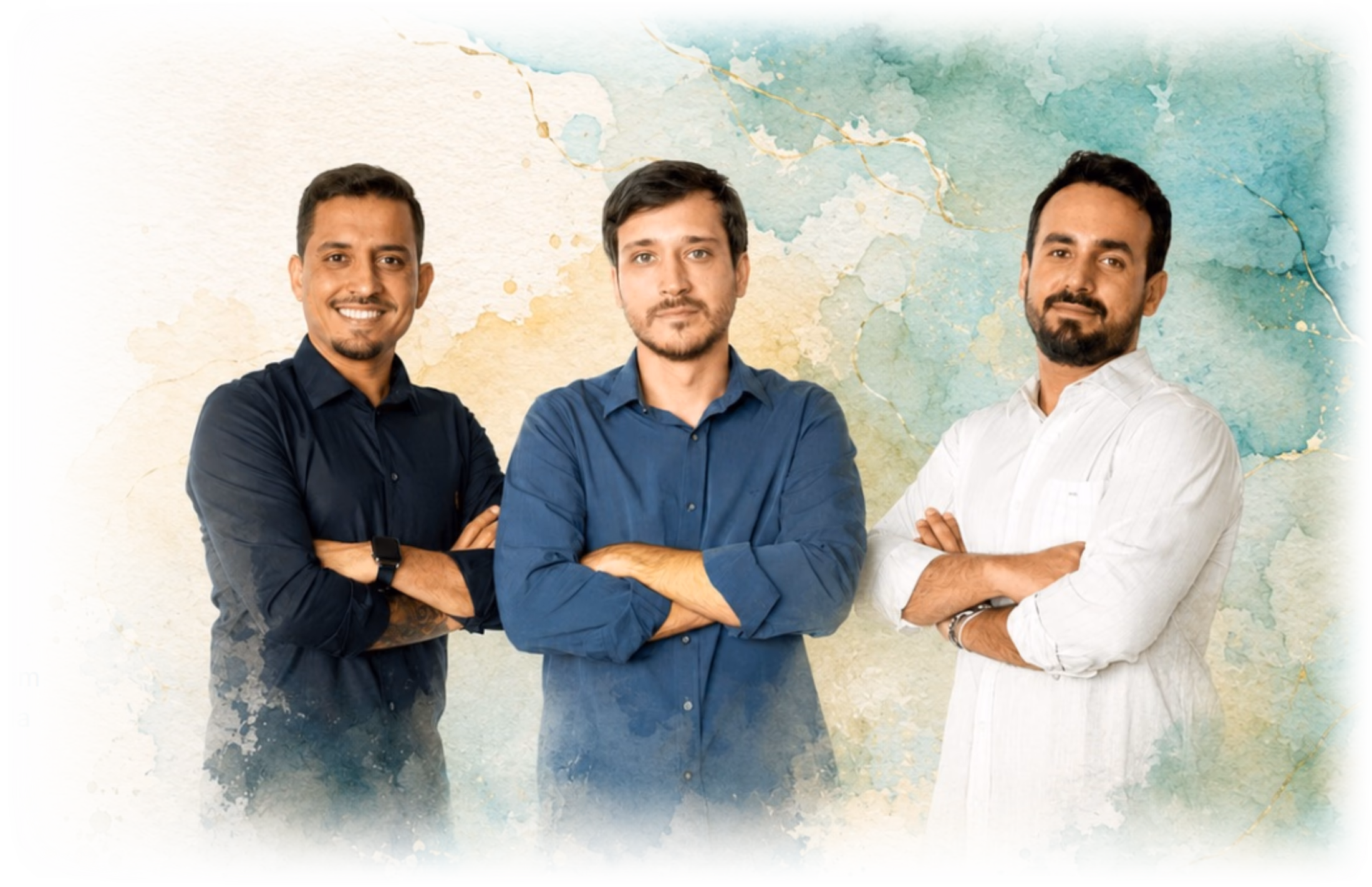 Iago Boaventura, André Minho e Gabriel Nogueira, sócios da Condominial Salvador