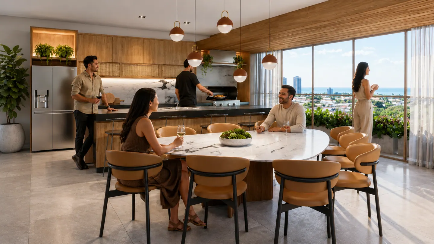 Espaço gourmet VIP climatizado